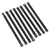 BTSEURY 8pcs RC Link Rod, Aluminum Alloy Linkage Rod End Kit for SCX10 313mm 1/10 Wheelbase Chassis, with High Precision and Durable Design (Black) view 4