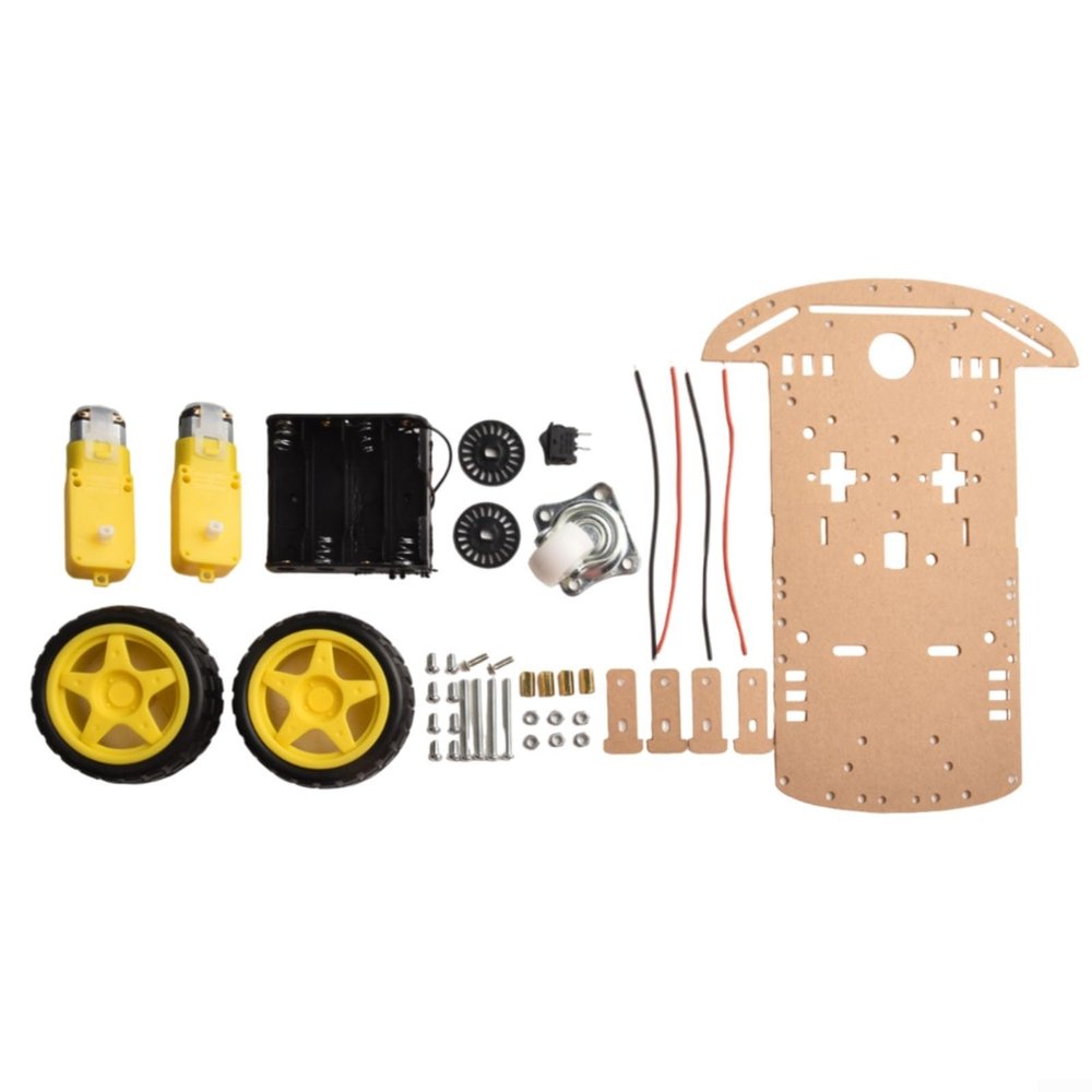 2WD for Smart Robot Car Chassis Kit with -Speed Encoder -Box,1:48 Gear Motors for Arduino DIY for educational Learning,Obstacle Avoidance & Tracking Projects
