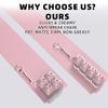 2 Pcs Keyboard Fidget Toy. Stress Relief Clicker Fidget Keyboard, Boost Focus and Calm Anxiety for Library Office HOMTransparent Base+Pink Cap view 3