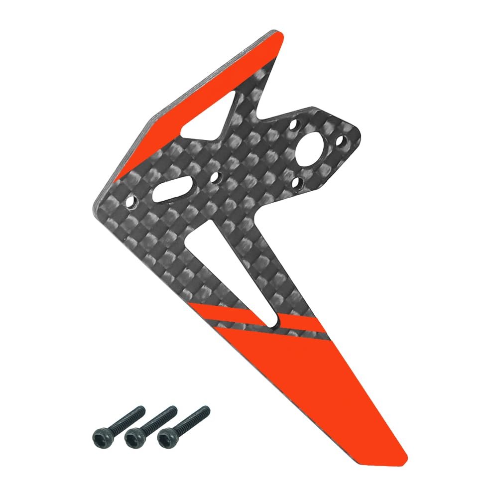 MICROHELI Carbon Fiber Vertical Fin Set (RD) - OMP Hobby M2 V3 PRO