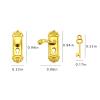 12-Piece Door Lock Handle and Key, Doll House Accessories, Dollhouse Accessories, Miniature Stuff for Entryway, Bedroom, and Cabinet Door Scene view 2