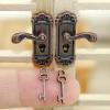 12-Piece Door Lock Handle and Key, Doll House Accessories, Dollhouse Accessories, Miniature Stuff for Entryway, Bedroom, and Cabinet Door Scene view 4