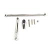 RC Cars Models Compatible with MN MN86K MN86KS 1/12 RC Car Crawler Upgrade Spare Part Adjustable Steering Linkage Servo Link Pull Rod Servo Arm(Silver) view 2