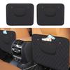 2 Pack Leather Kick Mats Back Seat Protectors for MG3 Hybrid+ 2014-2026, Waterproof Seat Back Cover Easy Clean Auto Interior Protection Accessories,Black-1 view 2