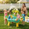 Bemonew Kids Play Sink, Toddler Toy Sink with Running Water Electric Recirculating Water Table for Toddlers 1-3 with Volcano Spray, Fishing & Slide Games (Blue) view 4