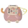 RASTKY Baby Telephone Pull Toy Multiple Sounds Attractive Cat Shape Music Car for Toddlers Pink 1 Piece view 2