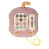 RASTKY Baby Telephone Pull Toy Multiple Sounds Attractive Cat Shape Music Car for Toddlers Pink 1 Piece view 3