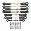 Adjustable Pull Rod for 144001 144002 144010 124016 124017 124018 124019 7Pcs Front Rear Tie Rod Servo Link with Ball Screw RC Car Spare Parts view 2