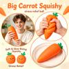 11.5 in Giant Carrot Squishy, Carrot Squishy Jumbo Stress Ball Slow Rise Carrots Shape Stress Ball Soft Sensory Squeeze Toy for Adults Party Favor Home Offices view 3