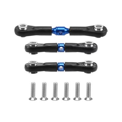 Adjustable Pull Rod for Tamiya for TT-02 TT-02T for TT02 TT02T 1/10 3Pcs Steering Link Rod Servo RC Car Upgrade Parts Accessories