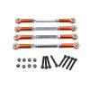 Adjustable Pull Rod for Zd for Racing for Hobao for HSP for HPI for Redcat for ARRMA 1/8 M5x112mm All-Metal Adjustable Tie Rod Rc Car Parts(Orange) view 1