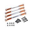 Adjustable Pull Rod for Zd for Racing for Hobao for HSP for HPI for Redcat for ARRMA 1/8 M5x112mm All-Metal Adjustable Tie Rod Rc Car Parts(Orange) view 3