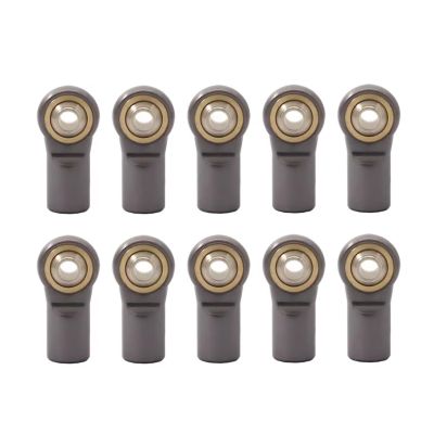 Adjustable Pull Rod for Tamiya for AXIAL for SCX10 D90 D110 CC01 1/10 10Pcs Metal M4 20MM Aluminum Link Tie Rod End Ball Joint RC Car Crawler Parts(Gray)