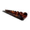 1pc Tortoise Shell Mahjong Rack with Pusher, Acrylic 17.5/20 Inch Scalloped Mahjong Pushers and Racks Set with Fully Detachable Magnetic Pushers, Smooth Sliding for Mahjong Tiles (17.5in (single one)) view 1
