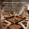 1pc Tortoise Shell Mahjong Rack with Pusher, Acrylic 17.5/20 Inch Scalloped Mahjong Pushers and Racks Set with Fully Detachable Magnetic Pushers, Smooth Sliding for Mahjong Tiles (17.5in (single one)) view 4