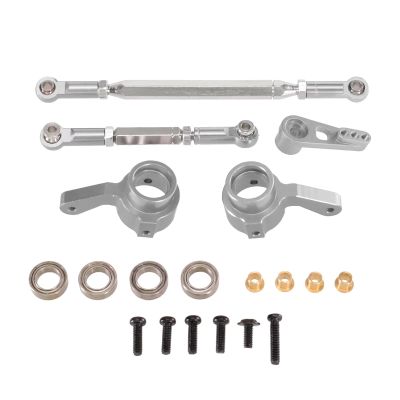 Adjustable Pull Rod for MN for MN168 99S for MN82 for MN78 D90 D91 D96 for MN99S 1/12 Metal Steering Rod Servo Arm Cup Remote Control Car Accessories(Silver)