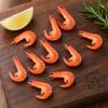 GALPADA Artificial Shrimp Model 9 Pieces Red PVC 2.95 X 1.77 X 0.59 in view 2