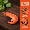 GALPADA Artificial Shrimp Model 9 Pieces Red PVC 2.95 X 1.77 X 0.59 in view 4
