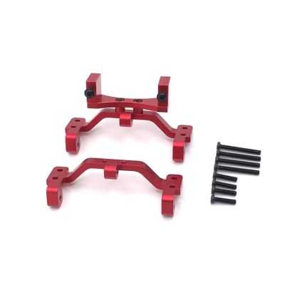 Adjustable Pull Rod for MN 1/12 D90 D91 D96 for MN98 99S Metal Upgrade Axle Servo Bracket Tie Rod Holder RC Car Parts Accessorie(Red)