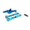 Adjustable Pull Rod for Losi 1/5 5ive T 5T for Rofun for Rovan LT for KM X2 Aluminum Alloy Steering Dual Servo Arm Tie Rods Accessories(Blue) view 1