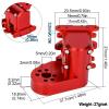 Ultralight Aluminum Transmission Skid Plate Kit,Gearbox with Metal Gears Set for 1/30 Axial SCX30 Upgrade Parts (Red) view 2