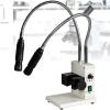 20w Dual Gooseneck Led Light Source, Fiber Optic Microscope Light Illuminator, Adjustable Brightness Size, for Industrial Stereo Microscope Camera view 1