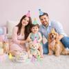 Kriyokiaa Mini Party Hat Set 9 Pack for Stuffed Animals, Pastel view 3