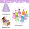 Kriyokiaa Mini Party Hat Set 9 Pack for Stuffed Animals, Pastel view 4