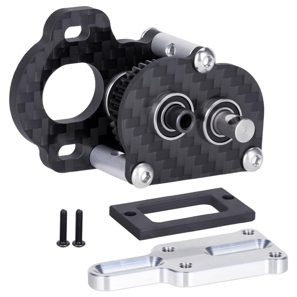 Performance Carbon Fiber Portal Transmission 48Pitch Tiny Gearbox for 1/10 LCG Chassis Cheater Rigs Upgrade Parts