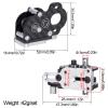 Performance Carbon Fiber Portal Transmission 48Pitch Tiny Gearbox for 1/10 LCG Chassis Cheater Rigs Upgrade Parts view 2