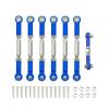 Adjustable Pull Rod for Traxxas for Slash 4X4 for VXL 2WD for Rustler for Stampede for Hoss 1/10 Turnbuckles Camber Link Rod Linkage Set RC Car Parts(Blue) view 1