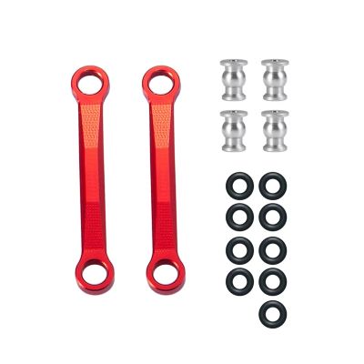 Adjustable Pull Rod for Axial 1/24 for SCX24 2PCS CNC Aluminum Links Chassis Linkage with Rod End RC Crawler Car Upgrade Accessories(Gray,35mm)