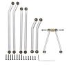 Adjustable Pull Rod for Axial for SCX24 for Gladiator AXI00005 1/24 CNC Aluminum High Clearance 4 Links Set RC Crawler Car Upgrade Parts(Silver) view 1
