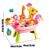 Water Table Dinosaur Toy - Kids Outdoor Play Table, Dinosaur Faucet Activity, Summer Play Set for, Backyard Beach Water Sensory Toy Set for Preschoolers Aged 3+, Beach Backyard view 2