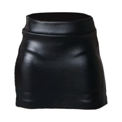 1:12 Action Figure Clothes Faux Leather Mini Skirt for 6" Female Dolls, Trendy Skort Costume Accessory