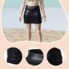 1:12 Action Figure Clothes Faux Leather Mini Skirt for 6" Female Dolls, Trendy Skort Costume Accessory view 2