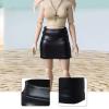 1:12 Action Figure Clothes Faux Leather Mini Skirt for 6" Female Dolls, Trendy Skort Costume Accessory view 4