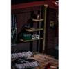 1/64 Diorama Garage, Car Auto Repair Garage Diecast Car Display Base with Figures & Accessories & LED Lighting, Miniature Workshop Building Scene for Collectors view 4