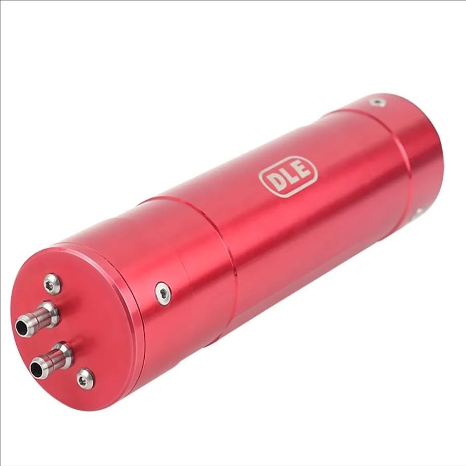 High Flow Electric Fuel Transfer Pump for DLE, Dual-Port 12V DC for RC Airplane Helicopter Gas Engine, Fast Charging Oil Pump