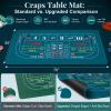 YNJHOENG Craps Table Top Game Set, Green view 2