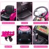 12V Electric Tractor with Detachable Trailer, Toddler Ride On Car/7-LED Headlights/2+1 Gear Shift/MP3 Player/Wireless Design & USB for Kids 3+ Years view 4