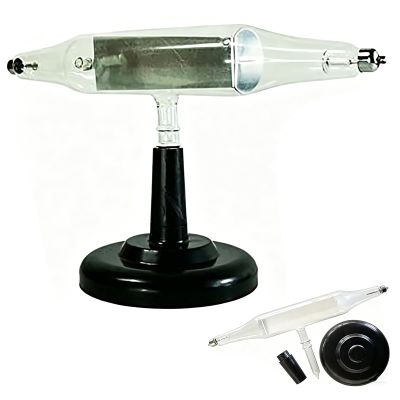 AFBEHL Cathode Ray Tube Kit, Glass X-Ray Tube with Stand, with Bracket and Base, Physics Teaching Equipment, Suitable for Students to Use in Classroom Teaching in The Laboratory
