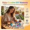 Acrylic Puzzle Suncatcher Window Hanging 8.9 Inch Sun Catcher Puzzle Kit Garden Decoration (Butterflies in Bloom, 8.9 in) view 3