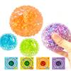 Firm Sensory Squeeze Ball for Adults, Textured Stress Relief Fidget Toy for ADHD Anxiety & Hand Grip Exercise, Spiky TPR Desk Squeeze Ball with Satisfying Resistance (Clear Neon Green) view 1