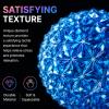 Firm Sensory Squeeze Ball for Adults, Textured Stress Relief Fidget Toy for ADHD Anxiety & Hand Grip Exercise, Spiky TPR Desk Squeeze Ball with Satisfying Resistance (Clear Neon Green) view 3