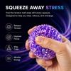Firm Sensory Squeeze Ball for Adults, Textured Stress Relief Fidget Toy for ADHD Anxiety & Hand Grip Exercise, Spiky TPR Desk Squeeze Ball with Satisfying Resistance (Clear Neon Green) view 4