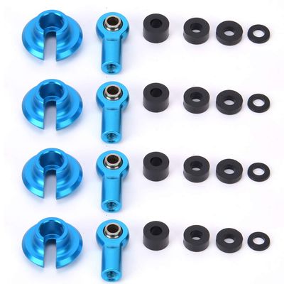 AQFNEB Link Rod End Ball Joint for 1/10 ECX 2WD RC Car, Aluminum Alloy RC Spare Parts with Anodized Surface, CNC Precision Machined Upgrade Accessory for Hobby RC Vehicles (Blue ECX1038B)