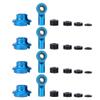 AQFNEB Link Rod End Ball Joint for 1/10 ECX 2WD RC Car, Aluminum Alloy RC Spare Parts with Anodized Surface, CNC Precision Machined Upgrade Accessory for Hobby RC Vehicles (Blue ECX1038B) view 2