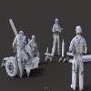 Black Snake 1/35 French Army Mortar and Artillery Group Pack Resin kit 3D Printed Scale Model/Replica view 1
