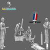 Black Snake 1/35 French Army Mortar and Artillery Group Pack Resin kit 3D Printed Scale Model/Replica view 2